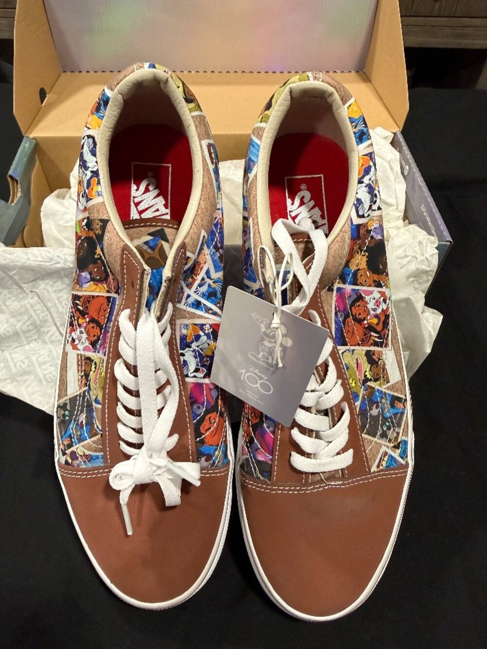 Vans x Disney 100 Scar Lion King Knu Skool Shoes Mens 10.5 Womens 12 NWT Box